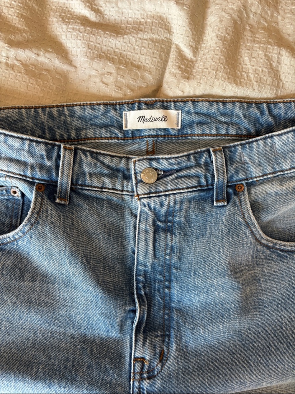 Madewell Blue Light-Wash High-Rise Jeans